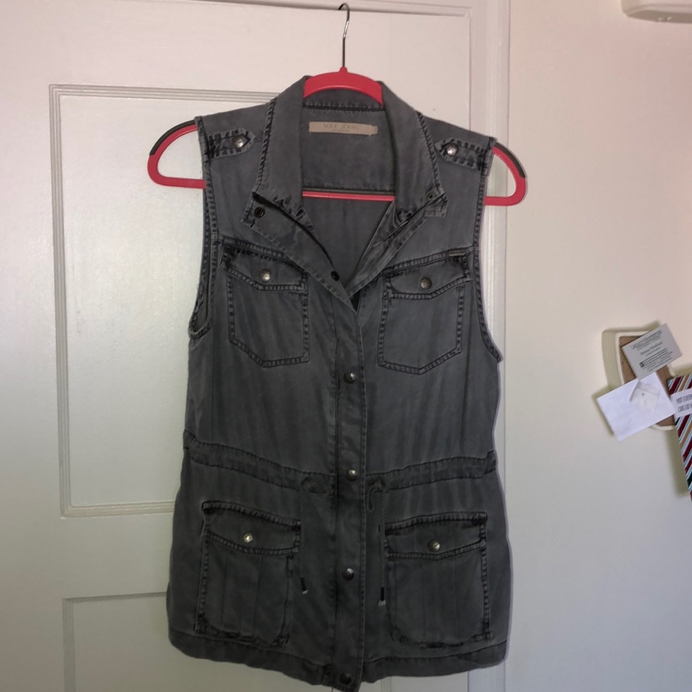 Max Jeans Grey Denim Vest